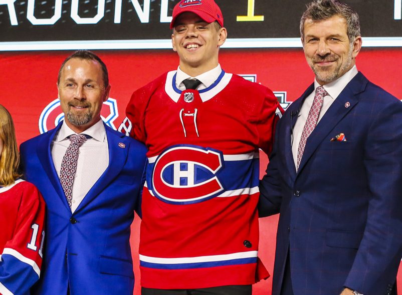 DALLAS, TX - JUNE 22: The Montreal Canadians draft Jesperi Kotkaniemi in the first round of the 2018 NHL draft on June 22, 2018 at the American Airlines Center in Dallas, Texas. (Photo by Matthew Pearce/Icon Sportswire)