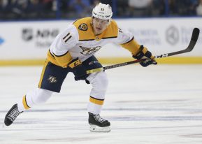 TAMPA, FL - SEPTEMBER 22: Nashville Predators right wing Eeli Tolvanen. (Photo by Mark LoMoglio/Icon Sportswire)