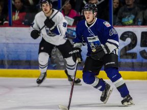Matt Brown -10- and Grant Silianoff -9- USHL Top Prospects Game. Photo by Brandon Anderson.