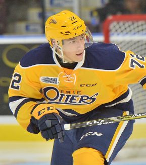 Petr Cajka of the Erie Otters. Photo by Terry Wilson / OHL Images.