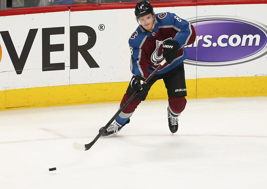 Colorado Avalanche defenseman Cale Makar (8)  (Photo by Russell Lansford/Icon Sportswire)