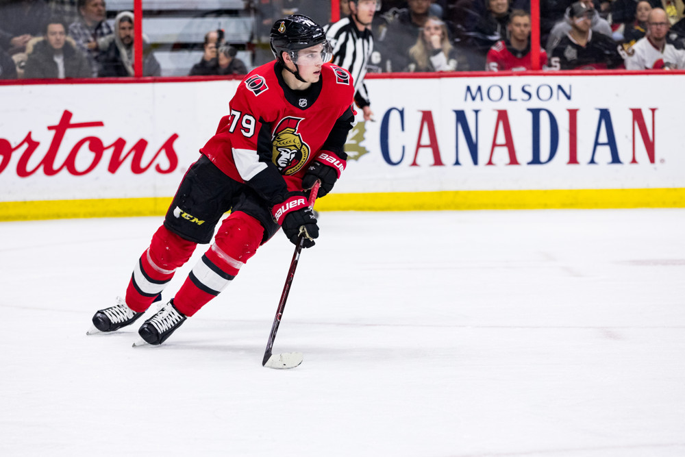 Ottawa Senators Right Wing Drake Batherson (Photo by Richard A. Whittaker/Icon Sportswire)