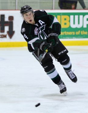 Michael Benning of the Sherwood Park Raiders. Photo by Target Photography. 