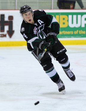 Michael Benning of the Sherwood Park Raiders. Photo by Target Photography.