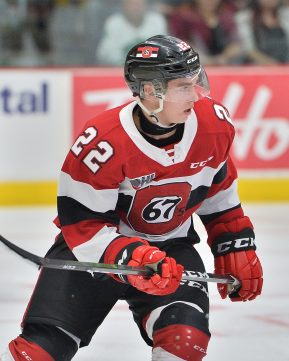 Jack Quinn of the Ottawa 67's. Photo by Terry Wilson / OHL Images.
