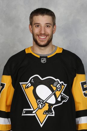 CRANBERRY TOWNSHIP, PA – SEPTEMBER 12:  Anthony Angello of the Pittsburgh Penguins poses for his official headshot for the 2019-2020 season on September 12, 2019 at the UPMC Lemieux Sports Complex in Cranberry Township, Pennsylvania. (Photo by Joe Sargent/NHLI via Getty Images)*** Local Caption ***