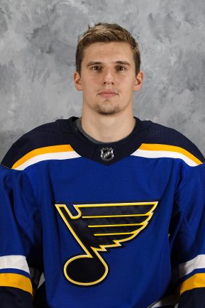 ST. LOUIS, MO – SEPTEMBER 12: Klim Kostin #37 of the St. Louis Blues poses for his official headshot for the 2019-2020 season on September 12, 2019 at the Enterprise Center in St. Louis, Missouri. (Photo by Scott Rovak/NHLI via Getty Images)