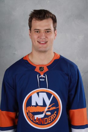 EAST MEADOW, NEW YORK - SEPTEMBER 5: Oliver Wahlstrom of the New York Islanders poses for his official headshot for the 2019-20 season on September 5. 2019 at the Northwell Health Ice Center in East Meadow, New York. (Photo by Bruce Bennett/NHLI via Getty Images)