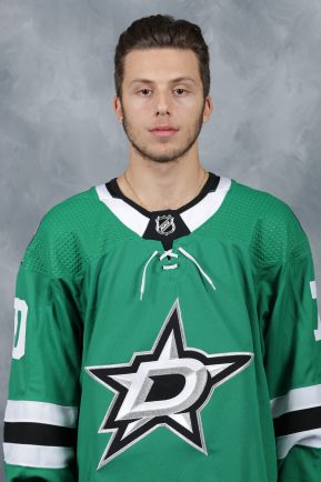 FRISCO, TX - SEPTEMBER 12: Riley Damiani #70 of the Dallas Stars poses for his official headshot for the 2019-2020 season on September 12, 2019 at the Comerica Center in Frisco, Texas. (Photo by Glenn James/NHLI via Getty Images)  *** Local Caption *** Riley Damiani