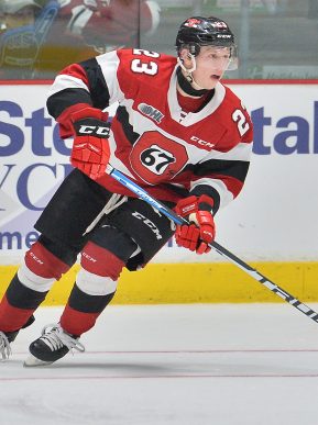 Marco Rossi of the Ottawa 67's. Photo by Terry Wilson / OHL Images.