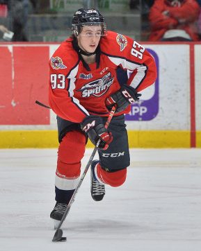 Jean-Luc Foudy of the Windsor Spitfires. Photo by Terry Wilson / OHL Images.