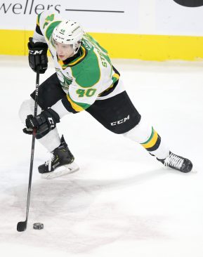 Antonio Stranges of the London Knights. Photo by Luke Durda/OHL Images