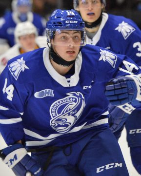 James Hardie of the Mississauga Steelheads. Photo by Terry Wilson / OHL Images.