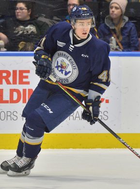 Evan Vierling of the Barrie Colts. Photo by Terry Wilson / OHL Images
