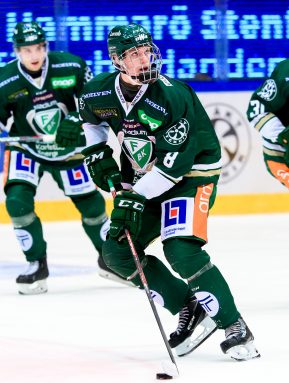 Färjestads Leo Lööf during the ice hockey match in SHL between Färjestad and Linköping on March 10, 2020 in Karlstad.Photo: Fredrik Karlsson / BILDBYRÅN /