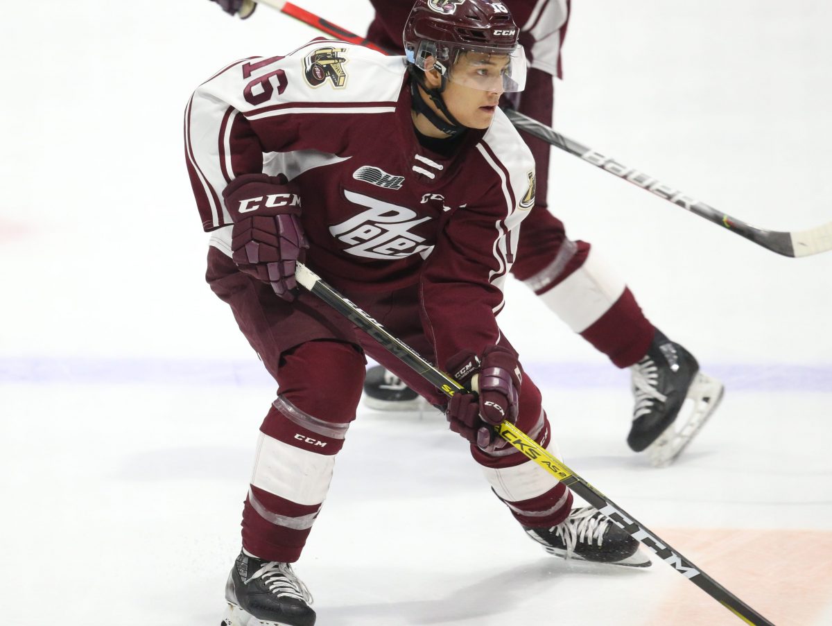 Nick Robertson of the Peterborough Petes. Photo by Luke Durda/OHL Images