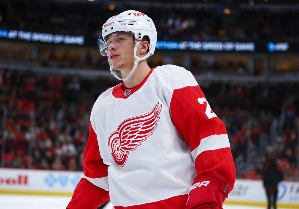 Lucas Raymond knows he has 'work to do' after making Detroit Red