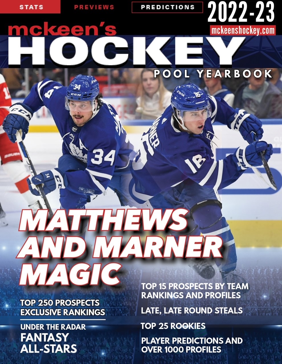 MCKEENS 2022-23 NHL HOCKEY POOL YEARBOOK RELEASING EARLY SEPTEMBER