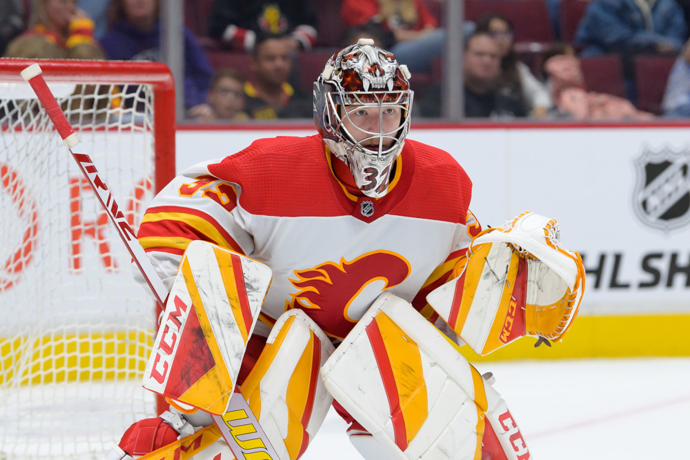 Priority is playing for Flames goalie prospect Dustin Wolf